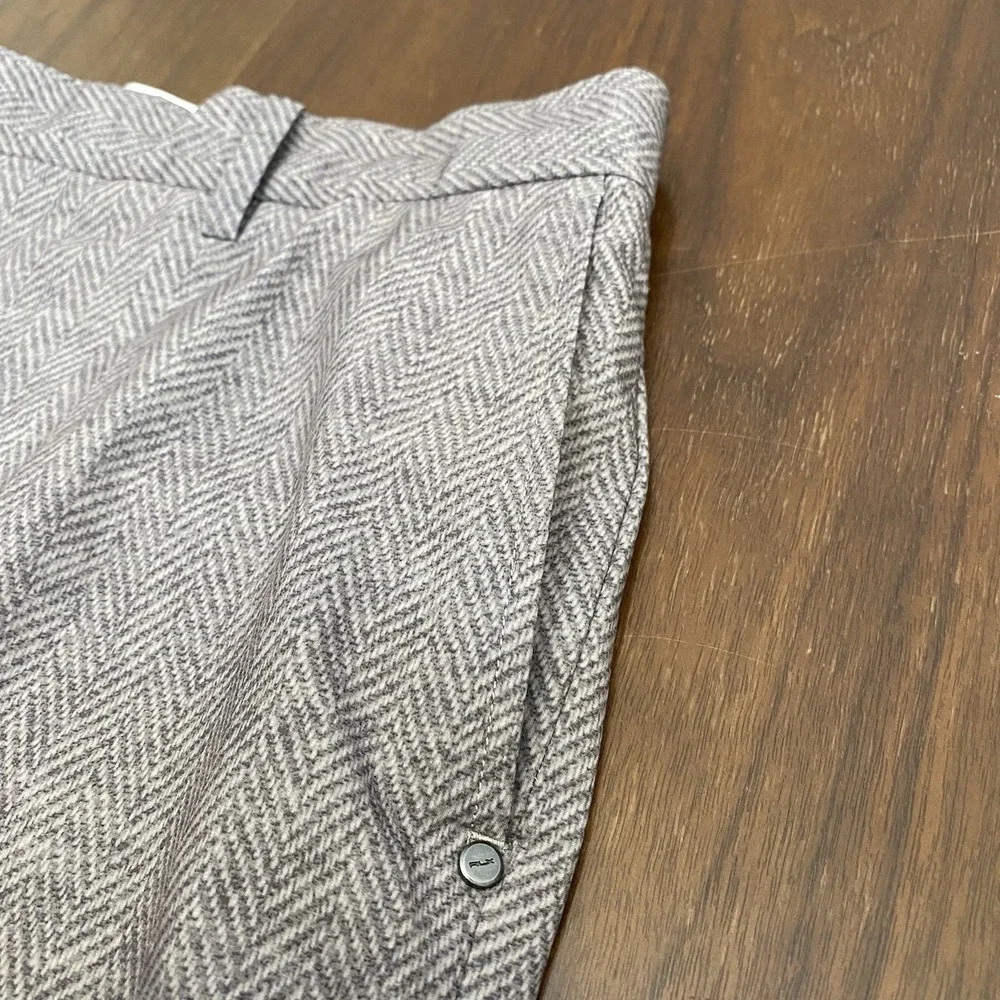 RLX Polo Ralph Lauren Shorts Men 36 Gray Khaki Stretch Classic Fit Chino Golf